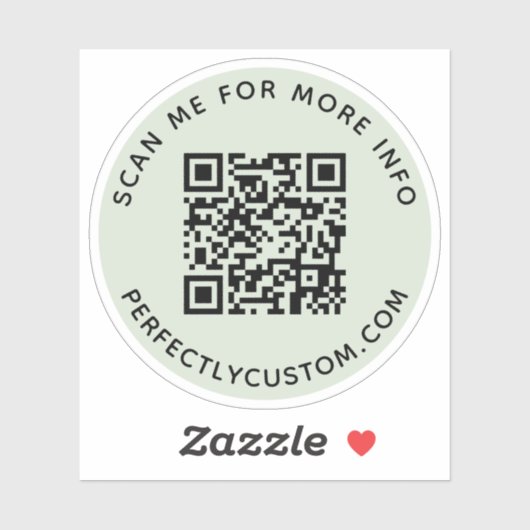 Sticker Code QR personnalisé Balancez-moi pour plus d'info (Feuille)
