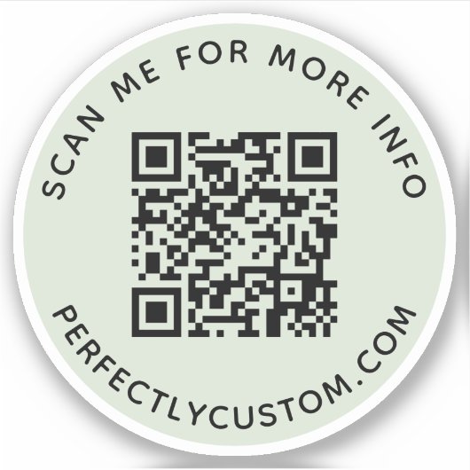 Sticker Code QR personnalisé Balancez-moi pour plus d'info (Devant)
