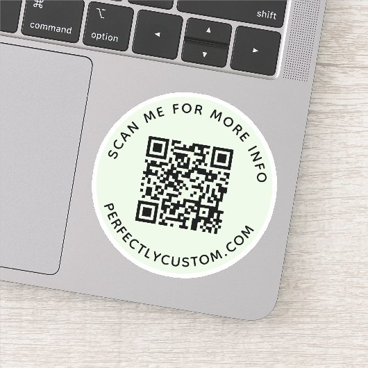 Sticker Code QR personnalisé Balancez-moi pour plus d'info (Détail)