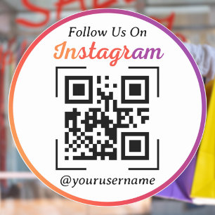 Sticker Code QR personnalisé Instagram Code QR Entreprise 