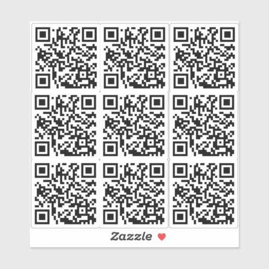 Sticker Code QR personnalisé pour les entreprises et le ma (Feuille)