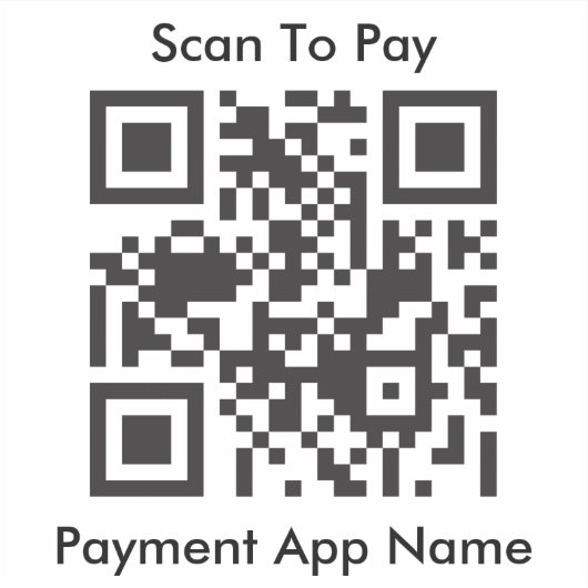 Sticker Code QR pour paiement (Devant)