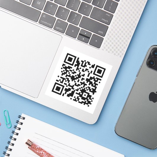 Sticker Code Rick Astley (Ordinateur portable avec iPhone)