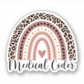 Sticker Coder Médicale Arc-en-ciel, Cadeaux de codage Médi (Devant)