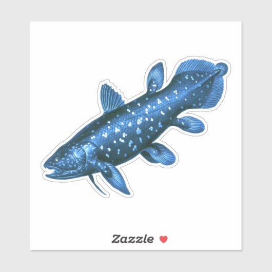 Sticker Coelacanth (Feuille)