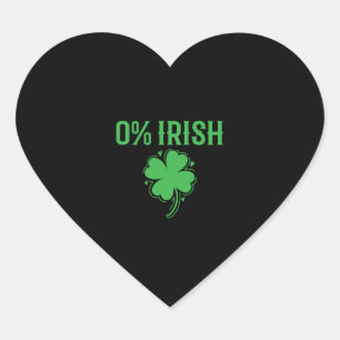 Sticker Cœur 0 jour irlandais St. Patricks