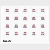 Sticker Cœur 100ème anniversaire de conception (Feuille)