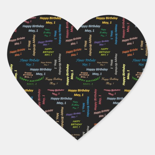 Sticker Cœur 1er mai (Devant)