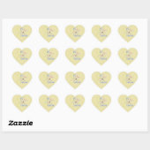Sticker Cœur 1er Pâques (Feuille)