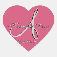 3e Monogramme Faveur de mariage V