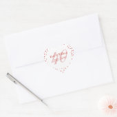 Sticker Cœur 40e anniversaire du Mariage Ruby Hearts Confetti (Enveloppe)