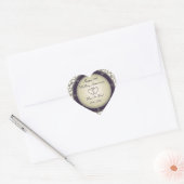 Sticker Cœur 50e anniversaire du Mariage (Enveloppe)