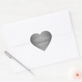 Sticker Cœur 60e anniversaire de Mariage diamant (Enveloppe)