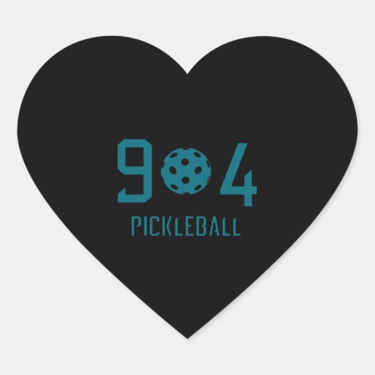 Sticker Cœur 904 Pickleball 2 (Devant)