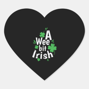 Sticker Cœur A Wee bit Irish St. Patricks Day