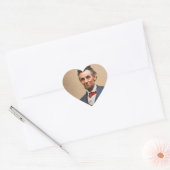 Sticker Cœur Abraham Lincolon (Enveloppe)