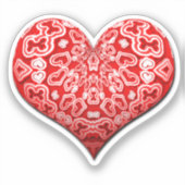 Sticker Coeur Abstrait (Recto)