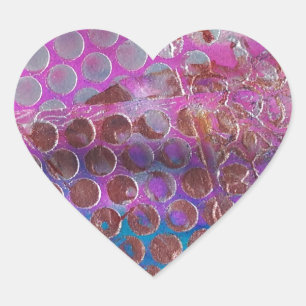 Sticker Cœur Abstrait