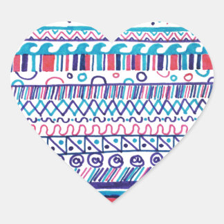 Sticker Cœur Abstrait