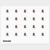 Sticker Cœur Adorable Rottweiler (Feuille)