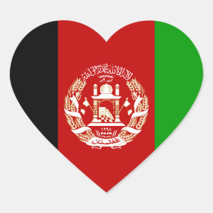 Sticker Cœur afghanistan