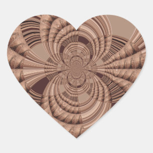 Sticker Cœur African Hakuna Matata Fractal Art Print/Graphic