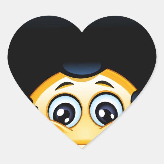 Sticker Cœur afro émoji (Devant)