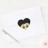 Sticker Cœur afro émoji (Enveloppe)
