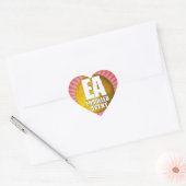 STICKER CŒUR AGENT INSCRIT AU LOGO EA (Enveloppe)