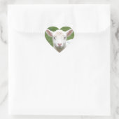 Sticker Cœur Agneaux de printemps (Sac)