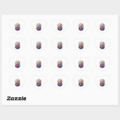 Sticker Cœur Aigle (Feuille)