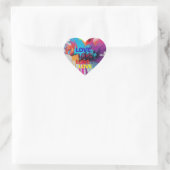 Sticker Cœur Aimer la vie (Sac)