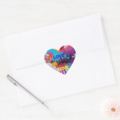 Sticker Cœur Aimer la vie (Enveloppe)