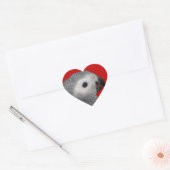 Sticker Cœur Aimer Mon Grey (Enveloppe)