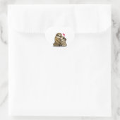 Sticker Cœur Aimer Sloth (Sac)