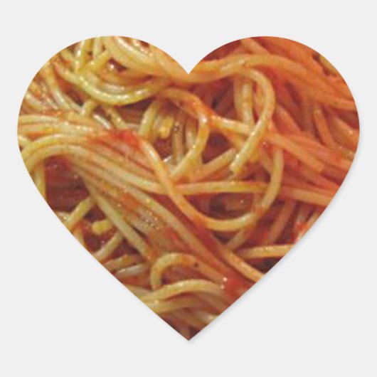 Sticker Cœur Aimer Spaghetti (Devant)