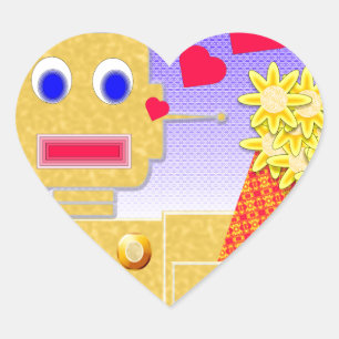 Sticker Cœur Aimez-moi, je suis un garçon