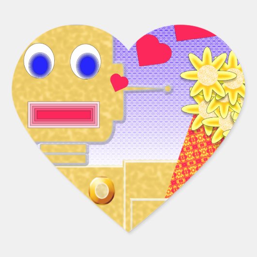 Sticker Cœur Aimez-moi, je suis un garçon (Devant)