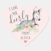 Sticker Cœur Aimez-vous Chers enfants Saint Valentin Fête Faveu (Devant)