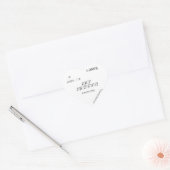 Sticker Cœur #ALAVANT Productions Mariage Faire-part RSVP (Enveloppe)