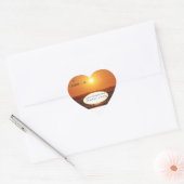 Sticker Cœur #ALAVANT Productions Sunset Ocean Invitations (Enveloppe)
