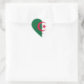 Sticker Cœur Algérie Drapeau splendide patriotique (Sac)