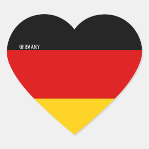 Sticker Cœur Allemagne Drapeau patriotique