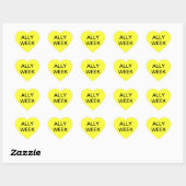 STICKER CŒUR ALLY WEEK (Feuille)