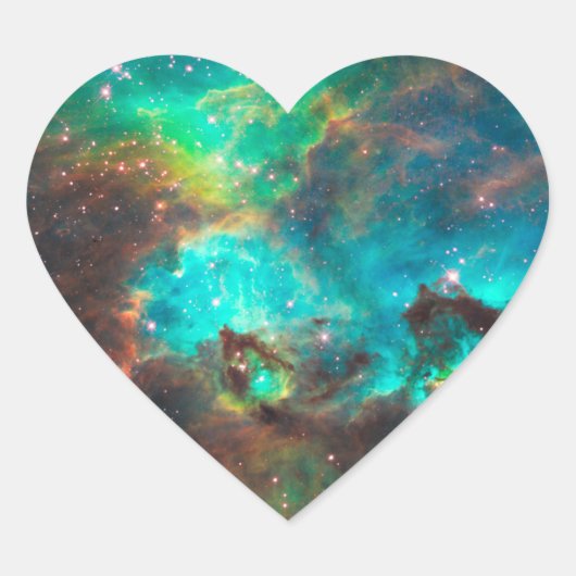 Sticker Cœur Amas d'étoiles NGC 2074 (Devant)