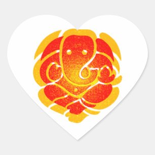 STICKER CŒUR ÂME DE GANESH BELLE