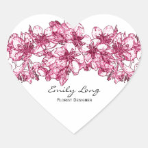 Aménagement en fleurs de cerisier rose