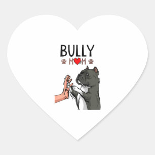 Sticker Cœur American Bully Mama Cute Dog Mama Funny Women