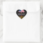 Sticker Cœur American Grosse avec des racines espagnoles Espagn (Sac)