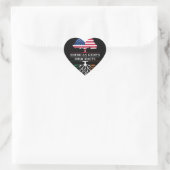 Sticker Cœur American Grosses with Irish Roots Design Irlande (Sac)